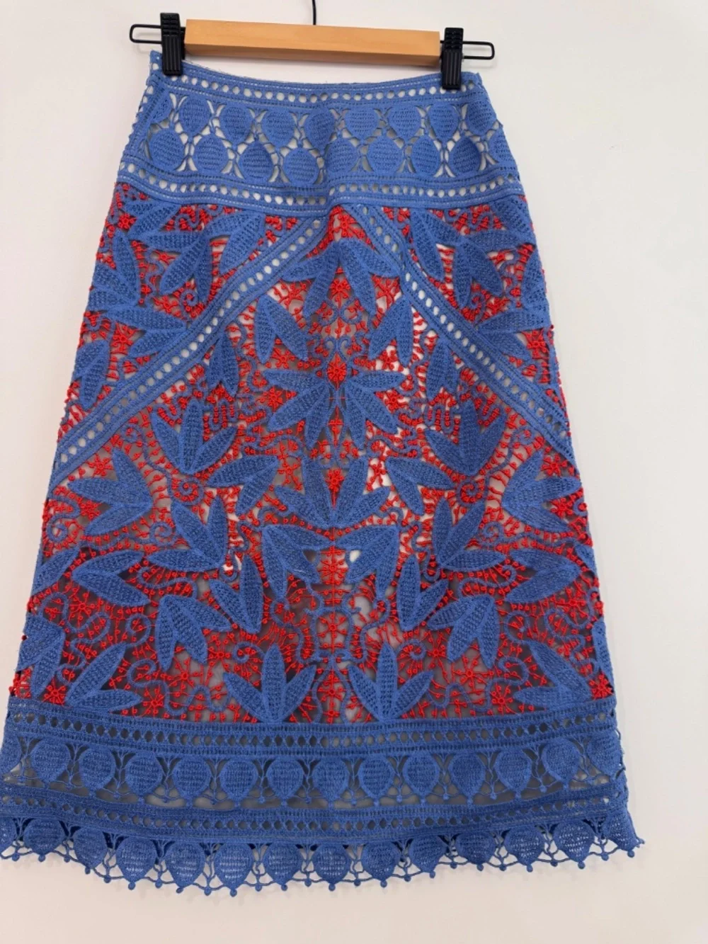 Tory Burch Whitney Lace Skirt Runway